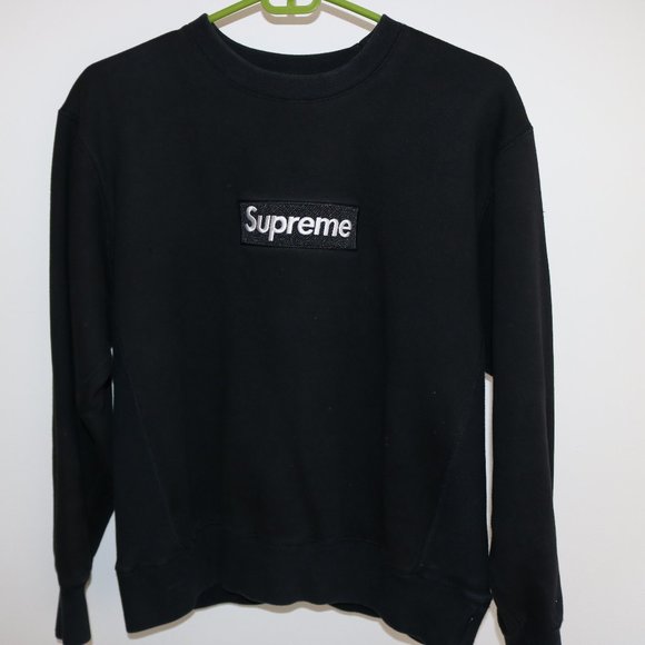 Supreme Black on Black Bogo Crew Neck Size Small - Picture 1 of 5
